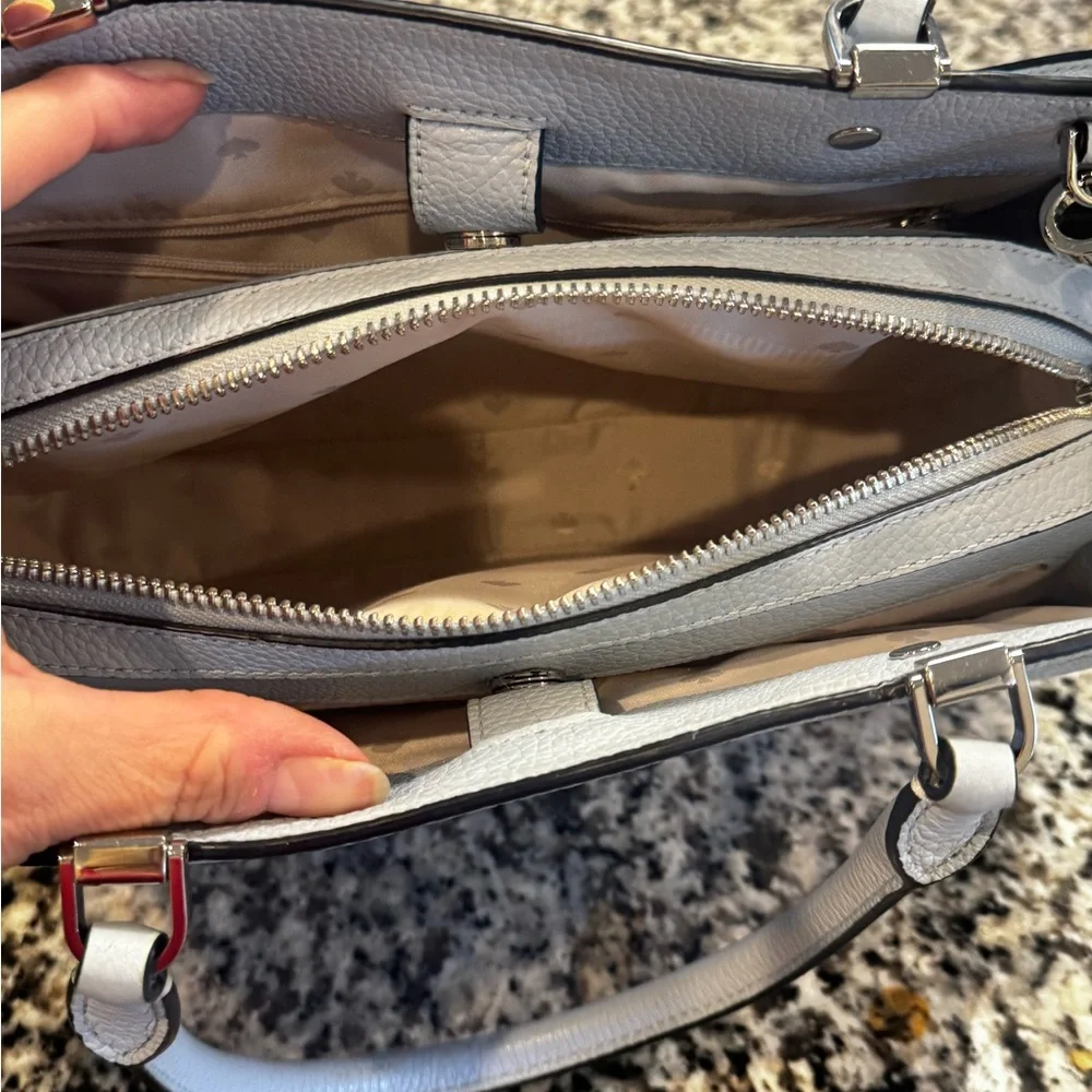 Kate Spade light blue Pebbled Leather Tote